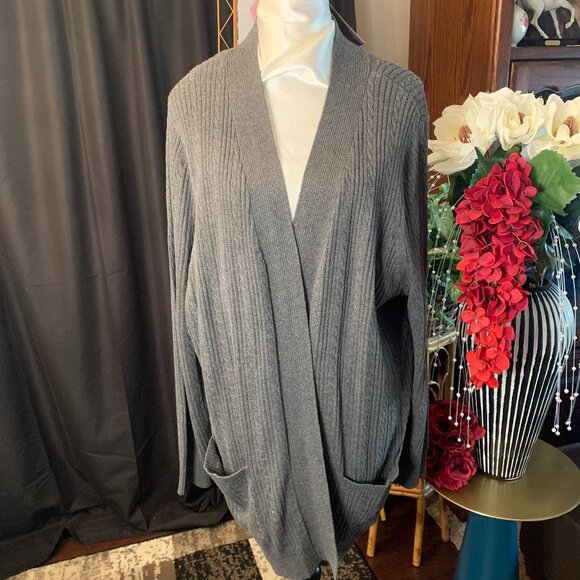 Laura Scott Sweaters - Laura Scott Woman Open Cardigan Sweater (NWT) SZ 2X